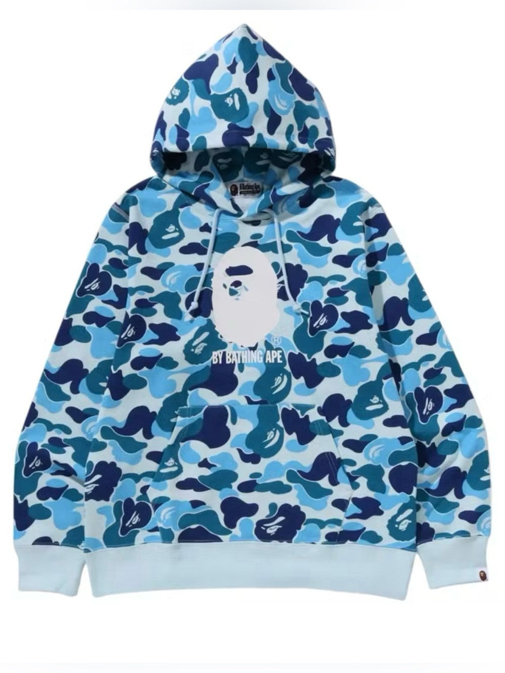New Bape ABC CAMO BY BATHING APE PULLOVER HOODIE MENS XL Blue